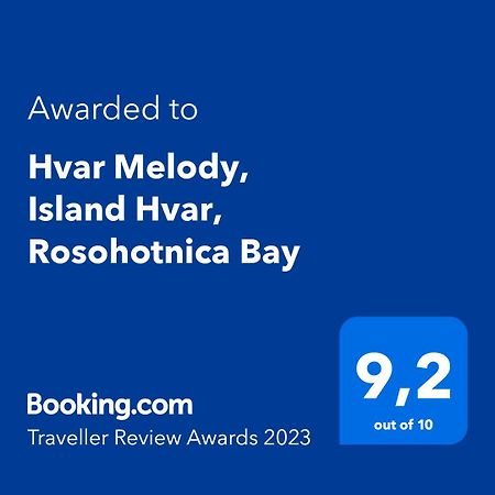 Hvar Melody, Island Hvar, Rosohotnica Bay Basina Exteriör bild