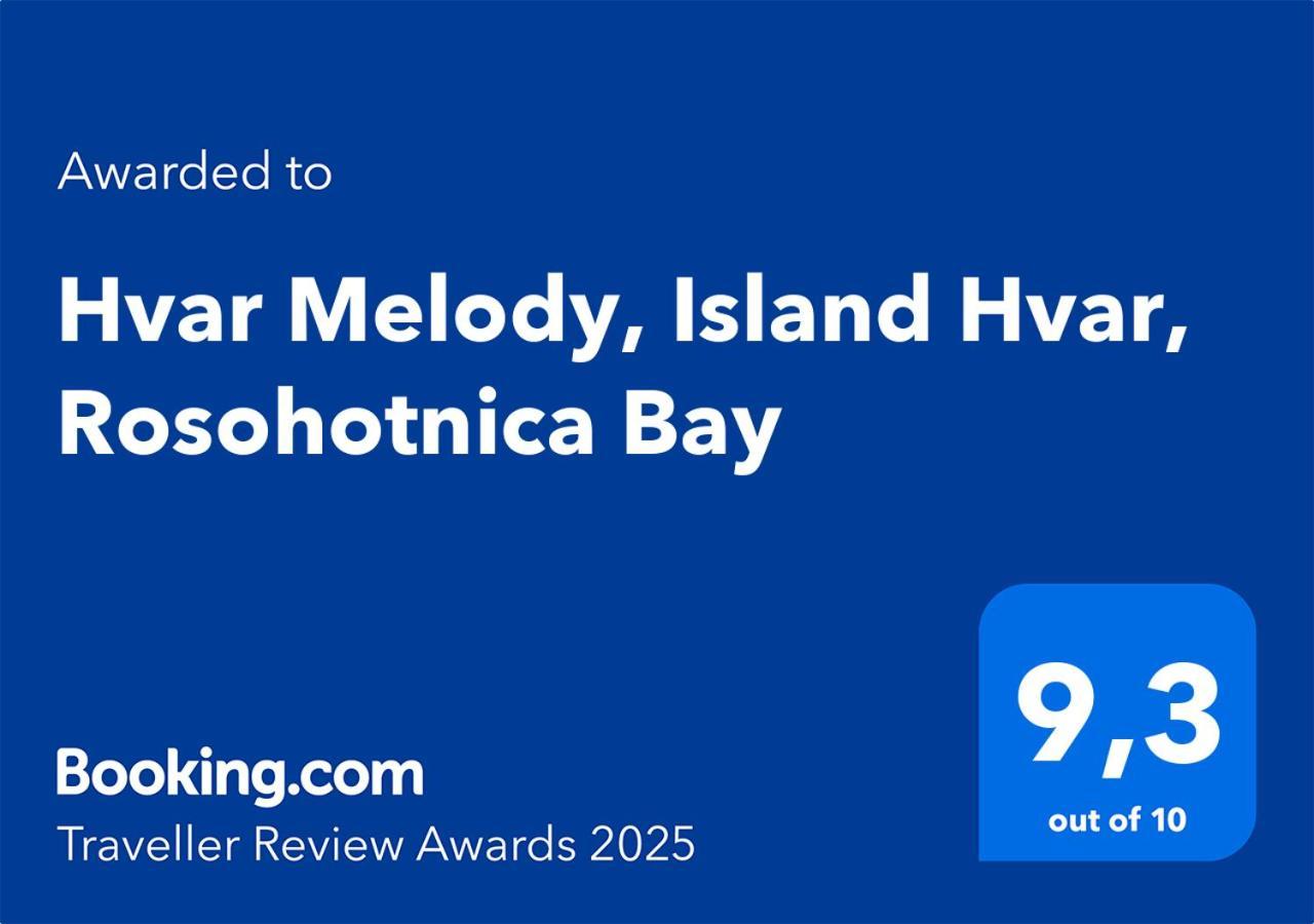 Hvar Melody, Island Hvar, Rosohotnica Bay Basina Exteriör bild